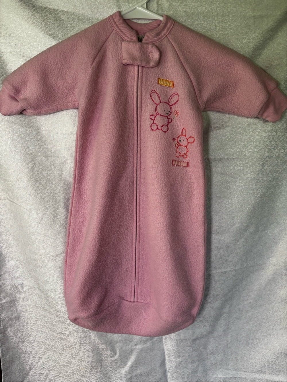 Cozy Pink Bunny Sleep Sack for Babies